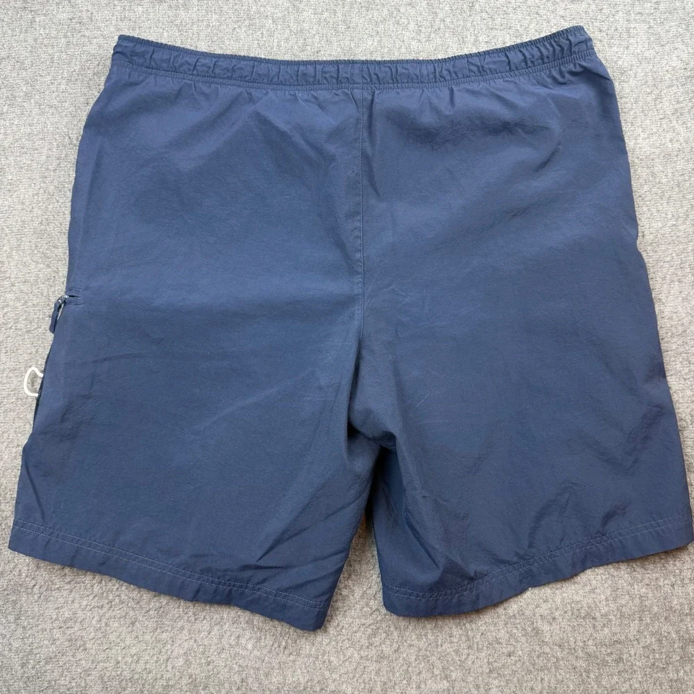 VINTAGE Nike Swim Trunks Men's‎ L Navy Blue Pocket Mesh Lined Athletic Shorts